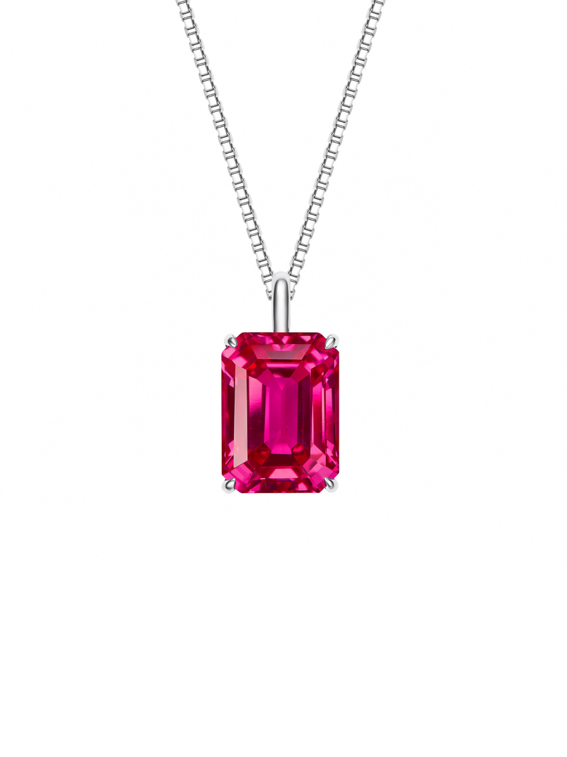 Metal type_925 Sterling Silver&Gemstone_Hot Pink Sapphire
