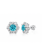 Metal Type:_10K White Gold&Gemstone_ Paraiba Blue (YAG)