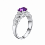 Metal Type:_925 Sterling Silver&Gemstone_Purple Sapphire