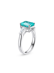 Metal Type:_925 Sterling Silver&Gemstone_ Paraiba Hue YAG