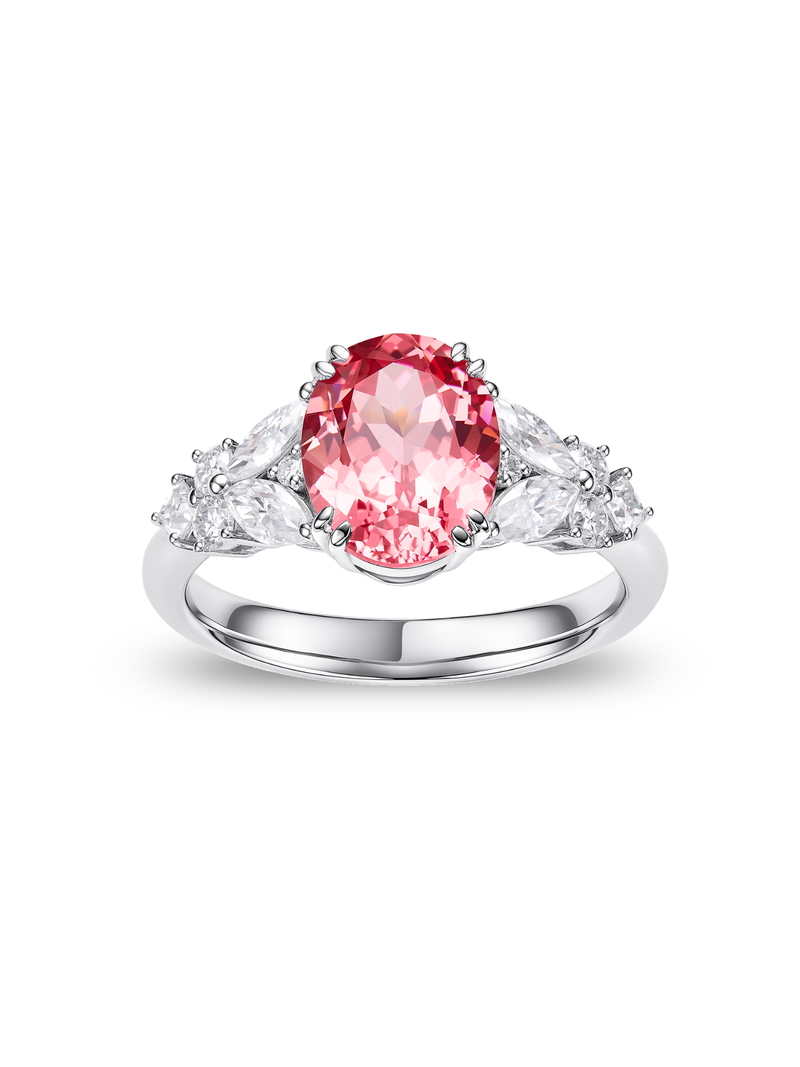Metal type_925 Sterling Silver&Gemstone_Sunrise Padparadscha Sapphire
