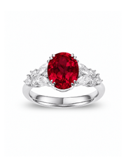 Metal Type:_925 Sterling Silver&Gemstone_Ruby