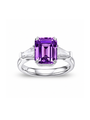 Metal Type:_925 Sterling Silver&Gemstone_Purple Sapphire