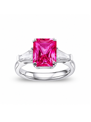 Metal type_925 Sterling Silver&Gemstone_Hot Pink Sapphire