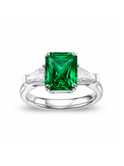 Metal type_925 Sterling Silver&Gemstone_Colombian Emerald