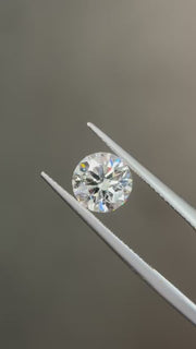 IGI 2.03 ct D VVS2 round lab-grown diamond — still from the actual diamond video