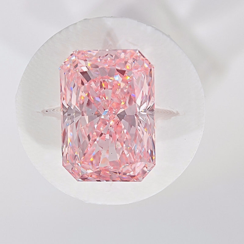 IGI 3.05 ct Fancy Vivid Pink VVS2 Radiant-Cut Lab-Grown Diamond