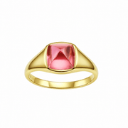 Ring with hand-set setting detail view showcasing the jewelry design and finish