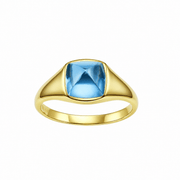 Ring with hand-set setting detail view showcasing the jewelry design and finish