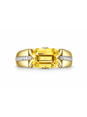 Metal Type:_14K Yellow Gold&Gemstone_Canary Yellow Sapphire