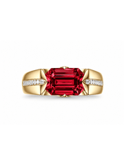 Metal Type:_14K Yellow Gold&Gemstone_Ruby