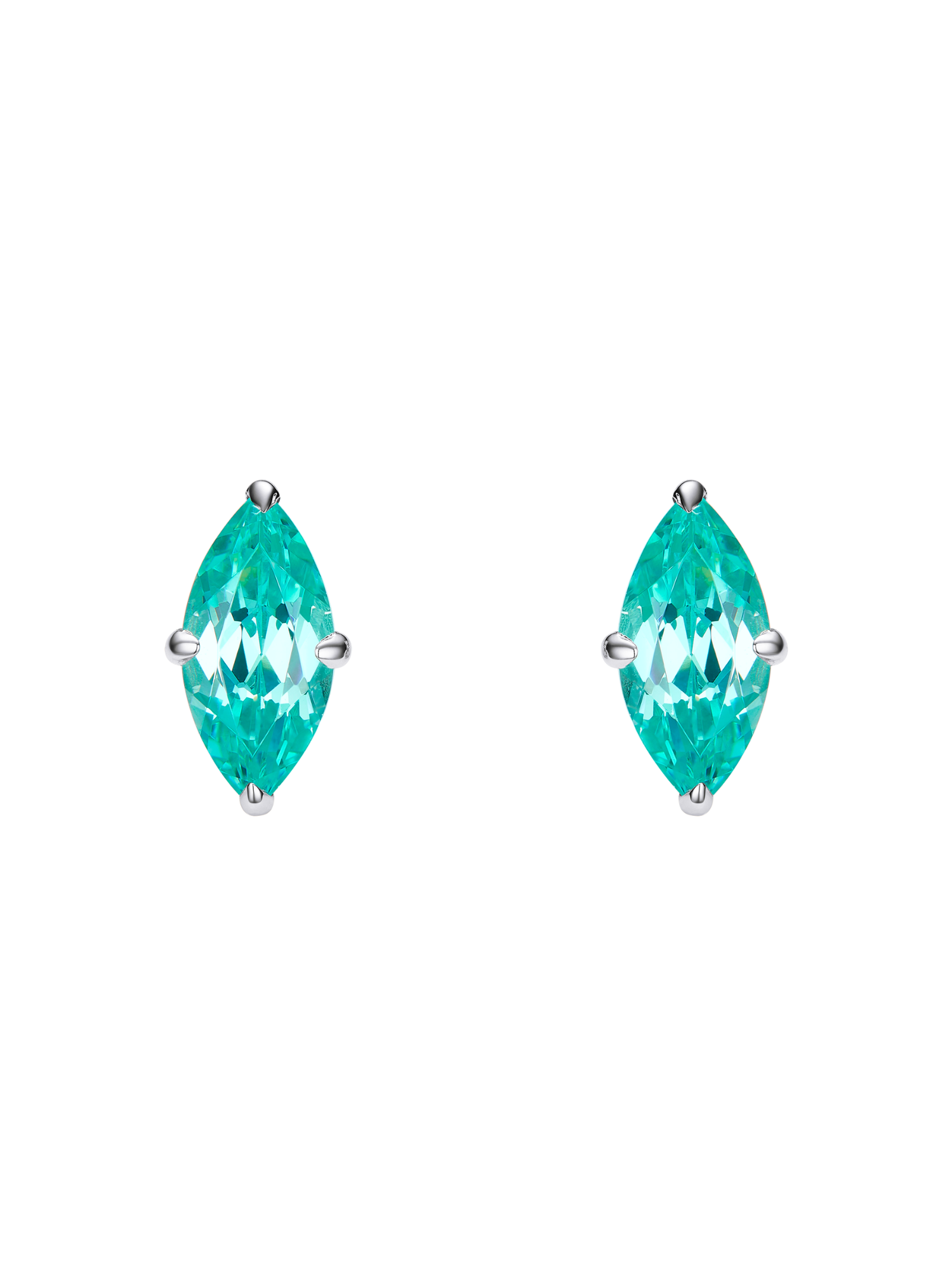 ROMY marquise-cut lab-grown gemstone stud earrings by Drexey