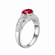 Metal Type:_925 Sterling Silver&Gemstone_Ruby