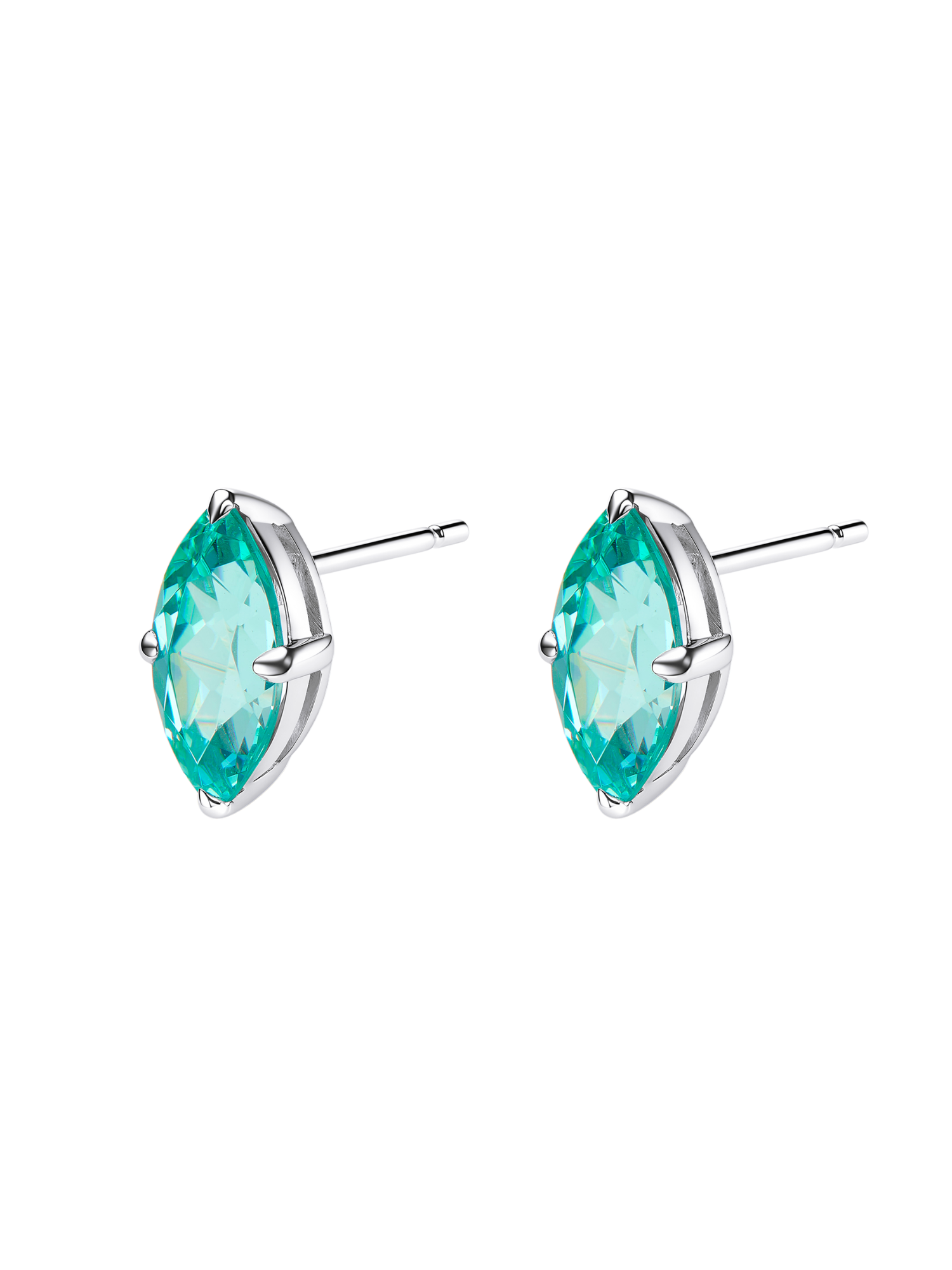 ROMY Marquise-Cut Lab-Grown Gemstone Stud Earrings