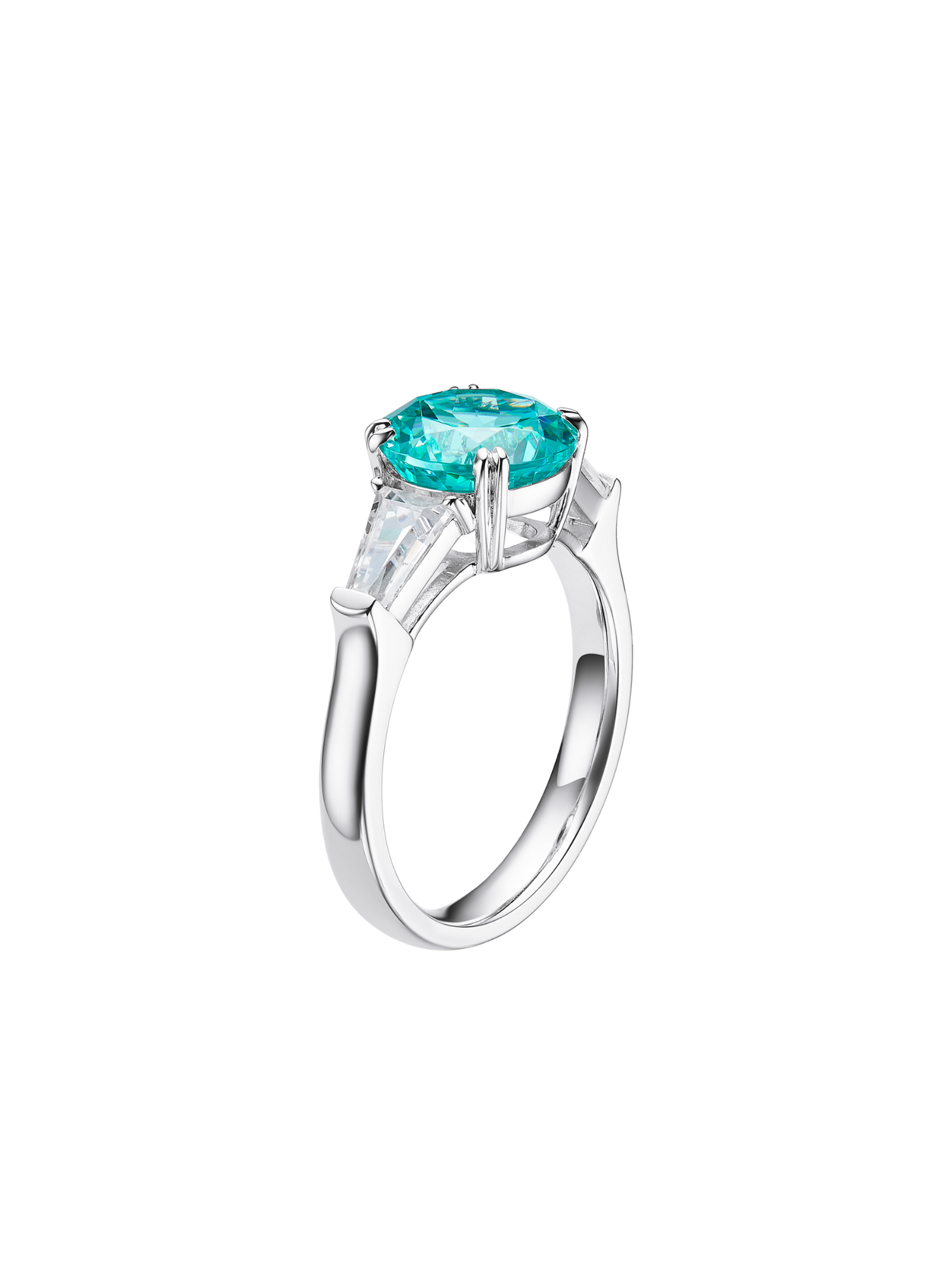 Metal Type:_925 Sterling Silver&Gemstone_ Paraiba Hue YAG