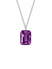 Metal Type:_14K White Gold&Gemstone_Purple Sapphire