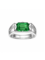 Metal type_925 Sterling Silver&Gemstone_Colombian Emerald