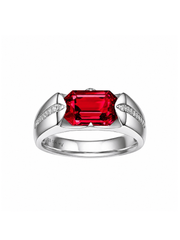 Metal Type:_925 Sterling Silver&Gemstone_Ruby
