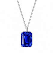 Metal Type:_14K White Gold&Gemstone_Royal Blue Sapphire