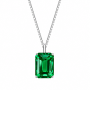 Metal type_14K White Gold&Gemstone_Colombian Emerald