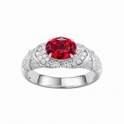 Metal Type:_925 Sterling Silver&Gemstone_Ruby