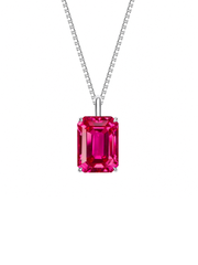 Metal type_14K White Gold&Gemstone_Hot Pink Sapphire
