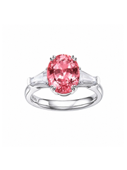 Metal type_925 Sterling Silver&Gemstone_Sunrise Padparadscha Sapphire