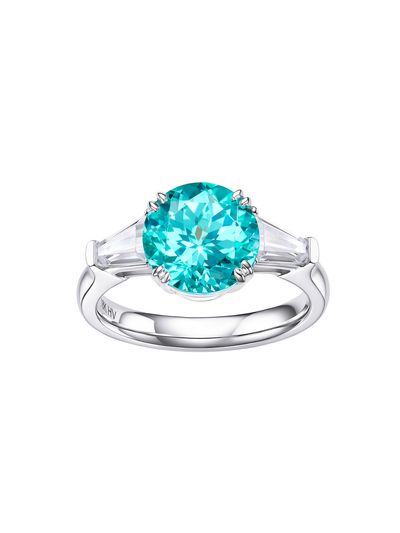 Metal Type:_925 Sterling Silver&Gemstone_ Paraiba Hue YAG