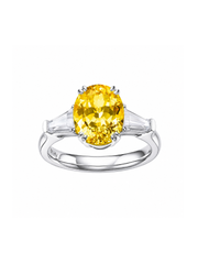 Metal Type:_925 Sterling Silver&Gemstone_Canary Yellow Sapphire