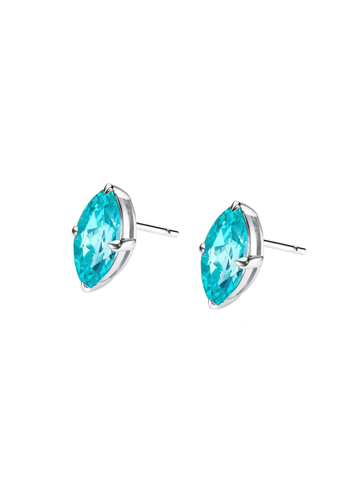 ROMY Marquise-Cut Lab-Grown Gemstone Stud Earrings