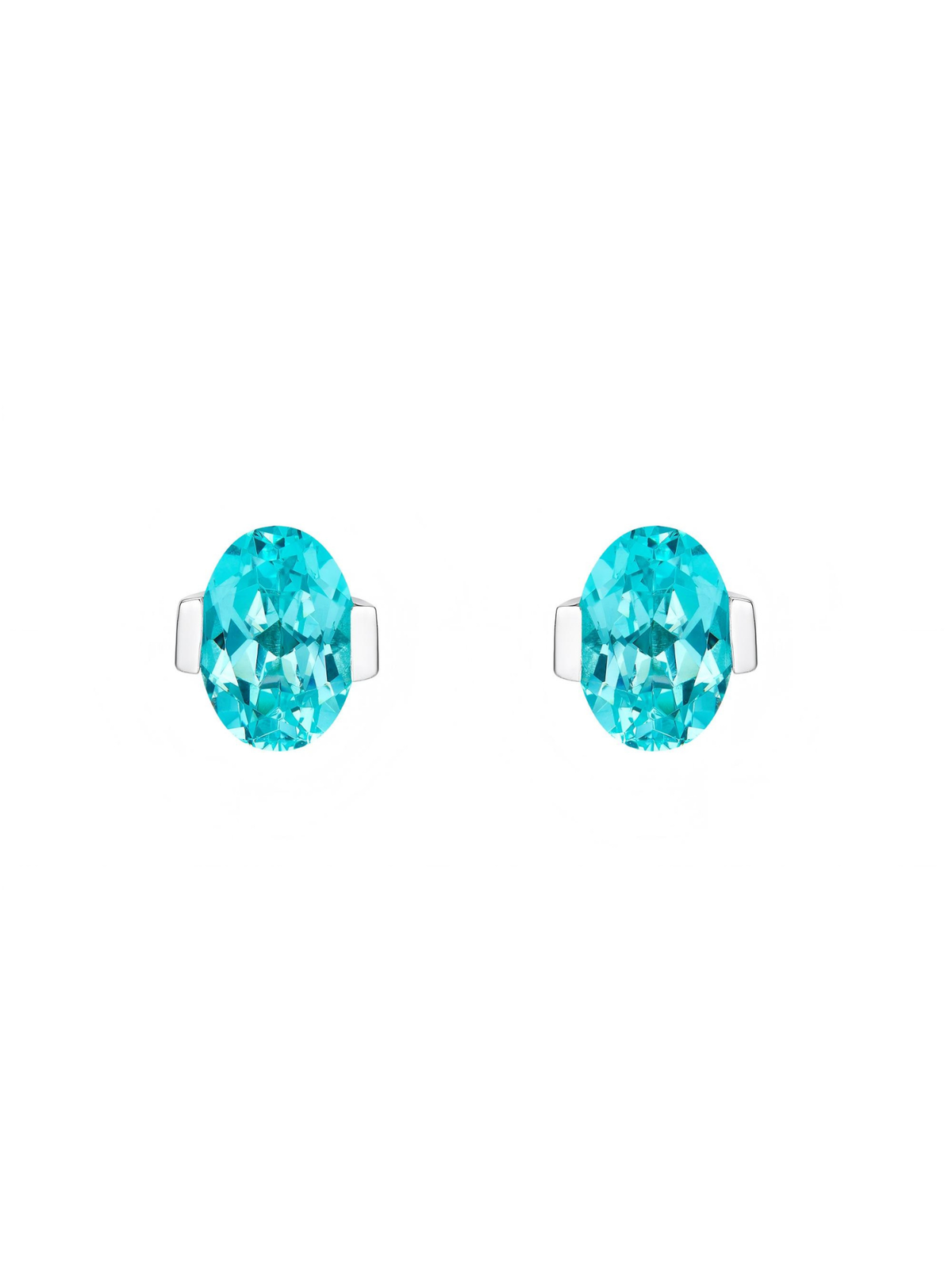 ROMY Oval-Cut Lab-Grown Gemstone Stud Earrings