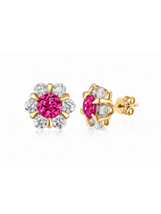 Metal type_10K Yellow Gold&Gemstone_Hot Pink Sapphire