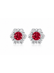 Metal Type:_925 Sterling Silver&Gemstone_Ruby