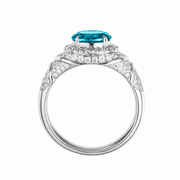 Metal Type:_925 Sterling Silver&Gemstone_ Paraiba Blue (YAG)