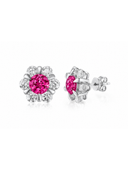 Metal type_10K White Gold&Gemstone_Hot Pink Sapphire