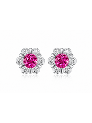 Metal type_10K White Gold&Gemstone_Hot Pink Sapphire