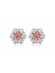 Metal type_10K White Gold&Gemstone_Sunrise Padparadscha Sapphire