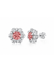 Metal type_10K White Gold&Gemstone_Sunrise Padparadscha Sapphire