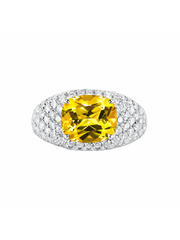Metal Type:_925 Sterling Silver&Gemstone_Canary Yellow Sapphire