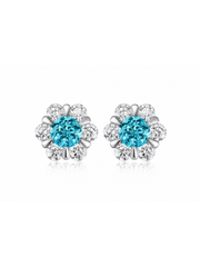 Metal Type:_10K White Gold&Gemstone_ Paraiba Blue (YAG)