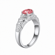 Metal type_925 Sterling Silver&Gemstone_Sunrise Padparadscha Sapphire
