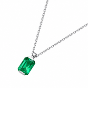 Metal type_925 Sterling Silver&Gemstone_Colombian Emerald 
