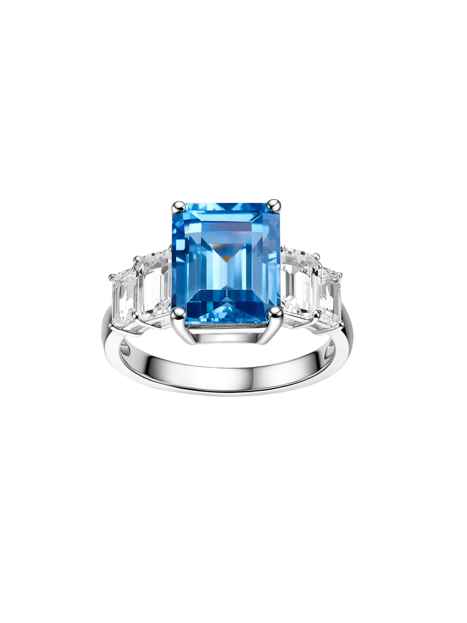Coral Crescent Ring