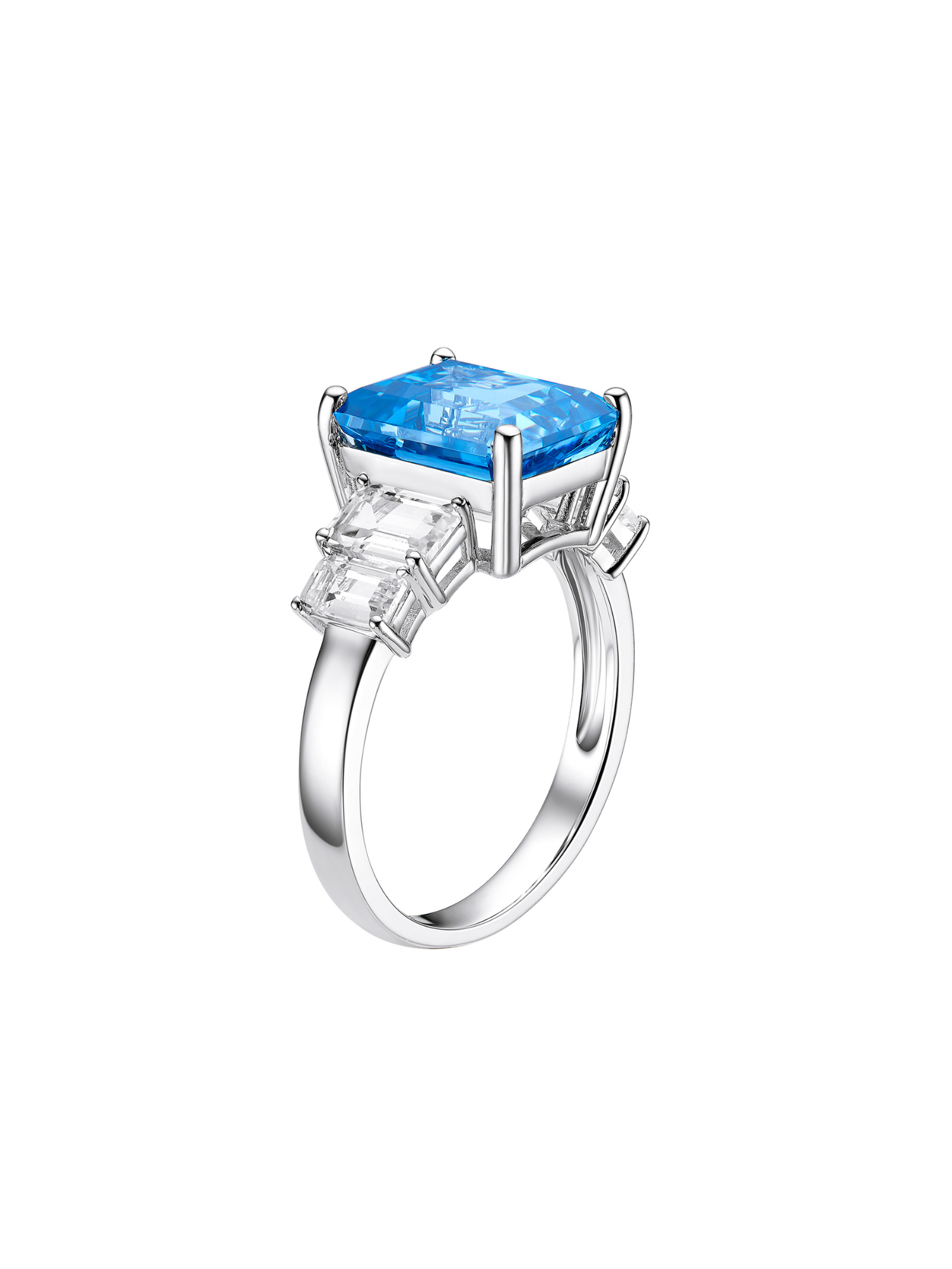 Coral Crescent Ring