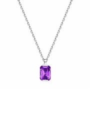 Metal Type:_14K White Gold&Gemstone_Purple Sapphire
