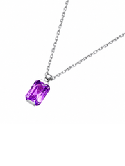 Metal Type:_925 Sterling Silver&Gemstone_Purple Sapphire