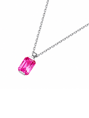 Metal type_14K White Gold&Gemstone_Hot Pink Sapphire
