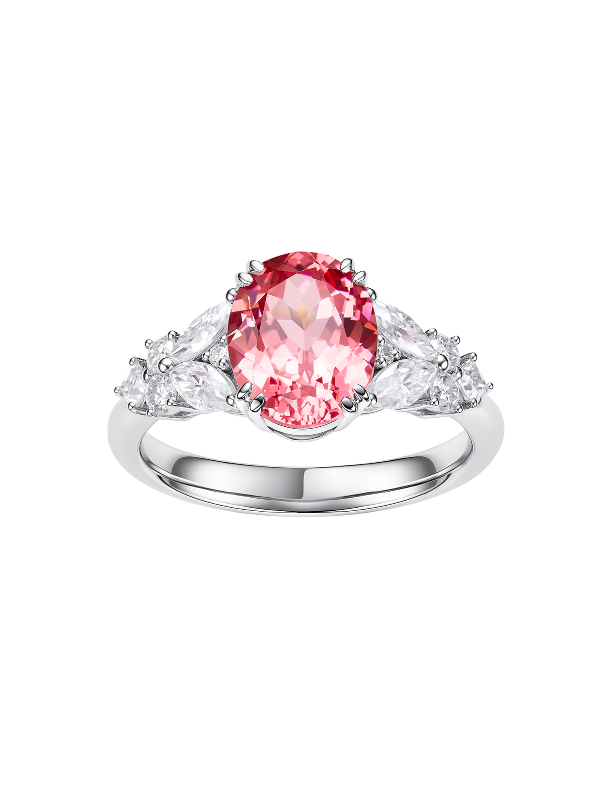 Metal type_925 Sterling Silver&Gemstone_Sunrise Padparadscha Sapphire
