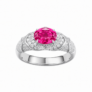 Metal type_925 Sterling Silver&Gemstone_Hot Pink Sapphire
