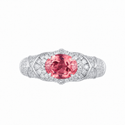 Metal type_925 Sterling Silver&Gemstone_Sunrise Padparadscha Sapphire